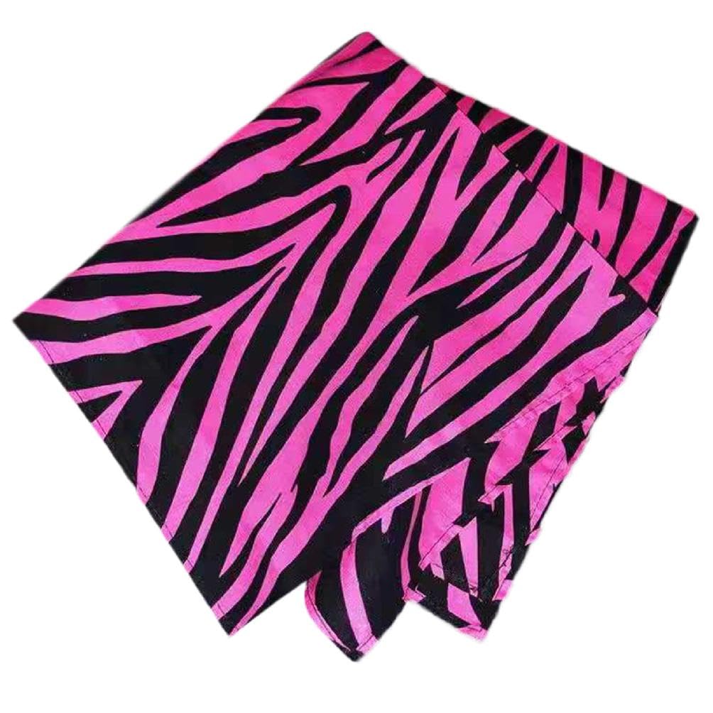 Ranuw Zebras Headwrap Pink Zebras Bandan Zebras Headscarf Y2kBandana Top Women Handkerchief Turban HeadWrap Y2kHead Scarf Zebras Headscarf