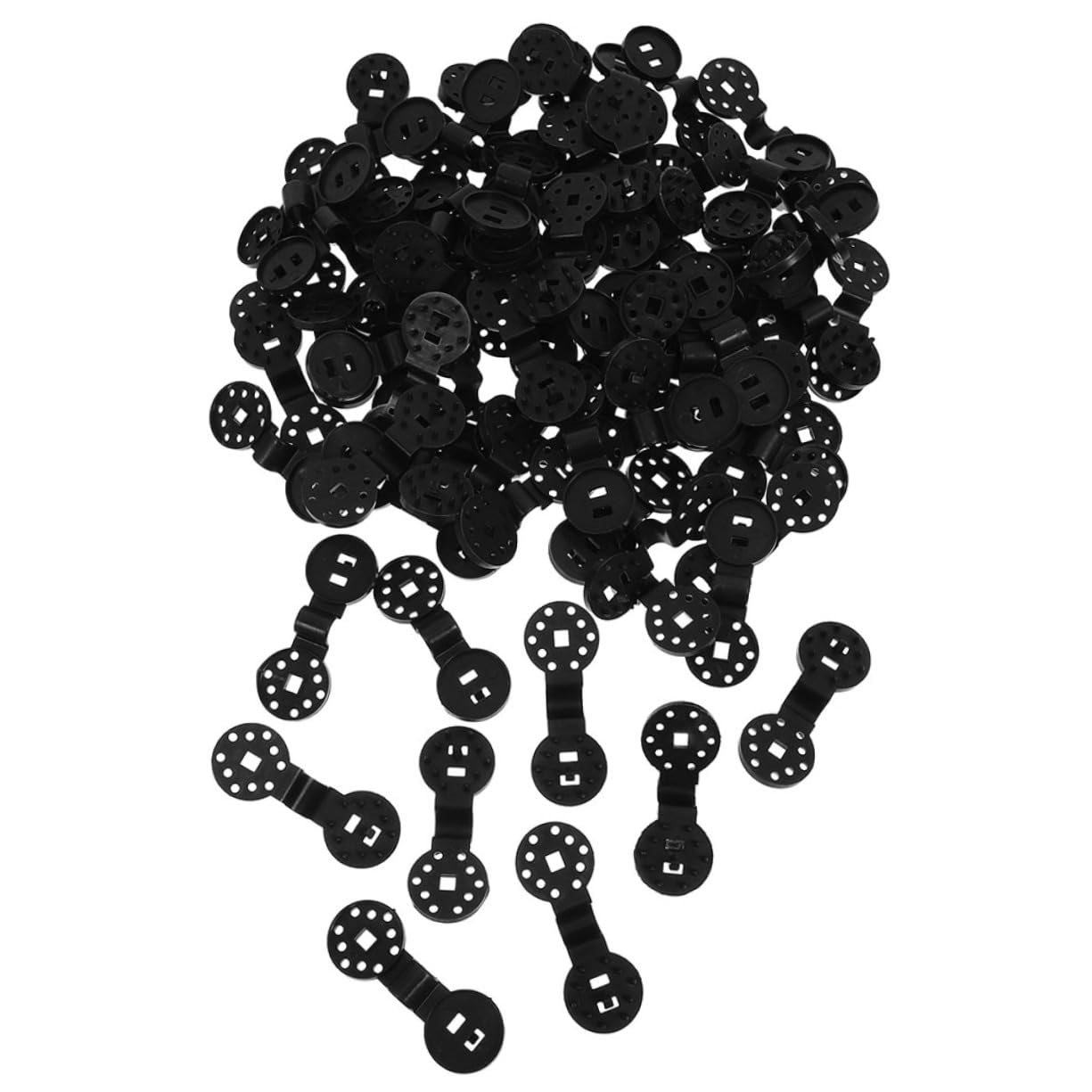 Happyyami Shade Netting Small Clips 150pcs Plastic Reusable Netting Clips for Garden Greenhouse Backyard Sunshade Sun