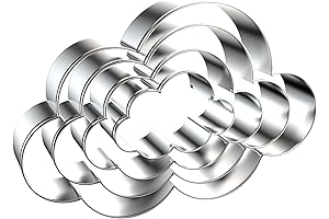 Cloud Cookie Cutter Set of 4 | Cloud-Shaped Cookie Cutters for Baking
