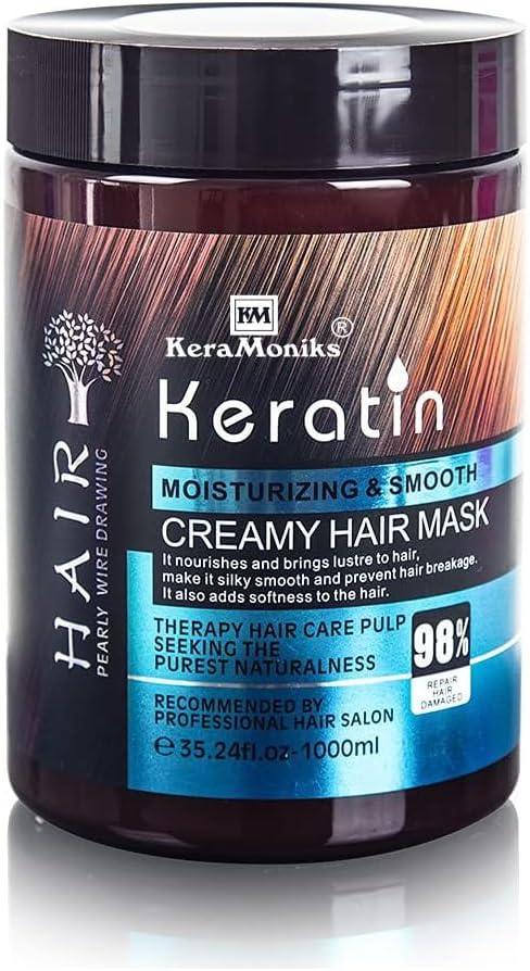 premium Keratin Hair Mask for Deep Conditioning (1000ml)