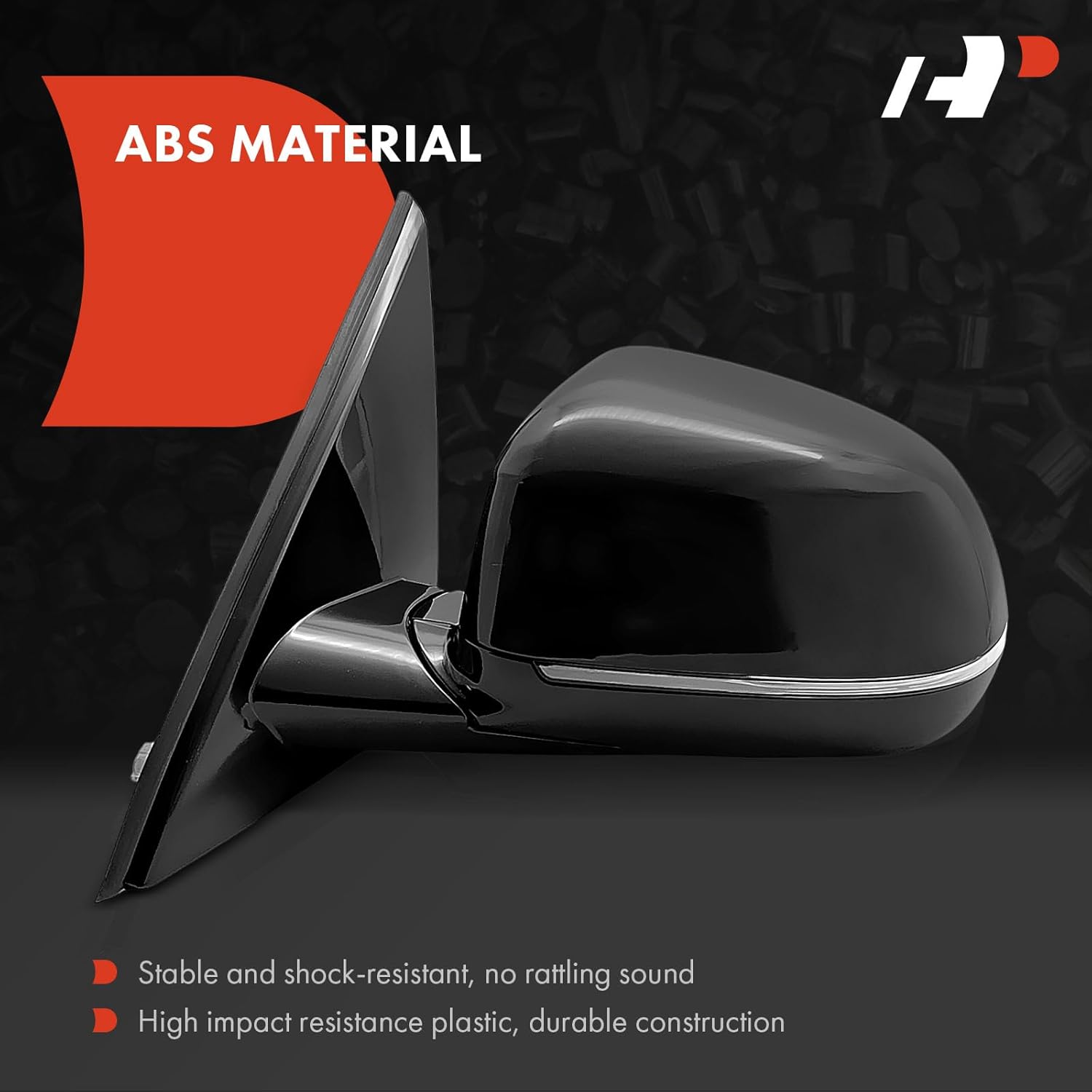 A-Premium Driver Side Power Door Mirror - Compatible with BMW G05 Series X5 2019-2025 - Heated Power Folding Black Outside Rear View Mirror with Turn Signal