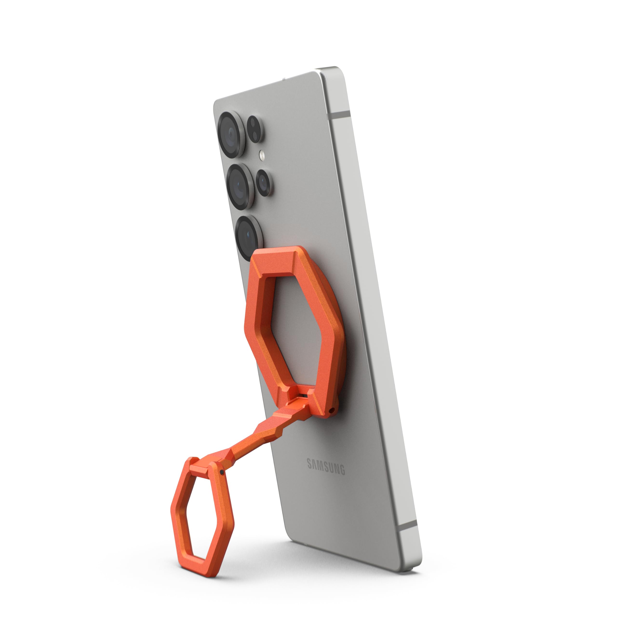 URBAN ARMOR GEAR UAG - Supporto magnetico ad anello per telefono, compatibile con magnete MagSafe, impugnatura rimovibile in metallo e cavalletto regolabile con rotazione a 360°, per iPhone 17, Galaxy