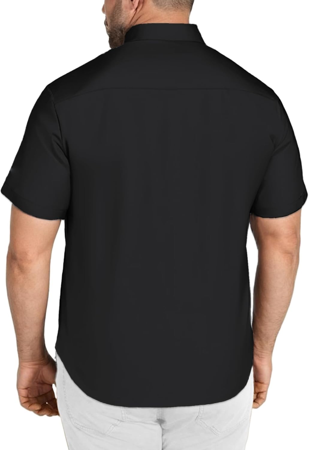 COOFANDY Big & Tall Shirts for Men Short Sleeve Button Down Casual Dress Shirts - Image 2