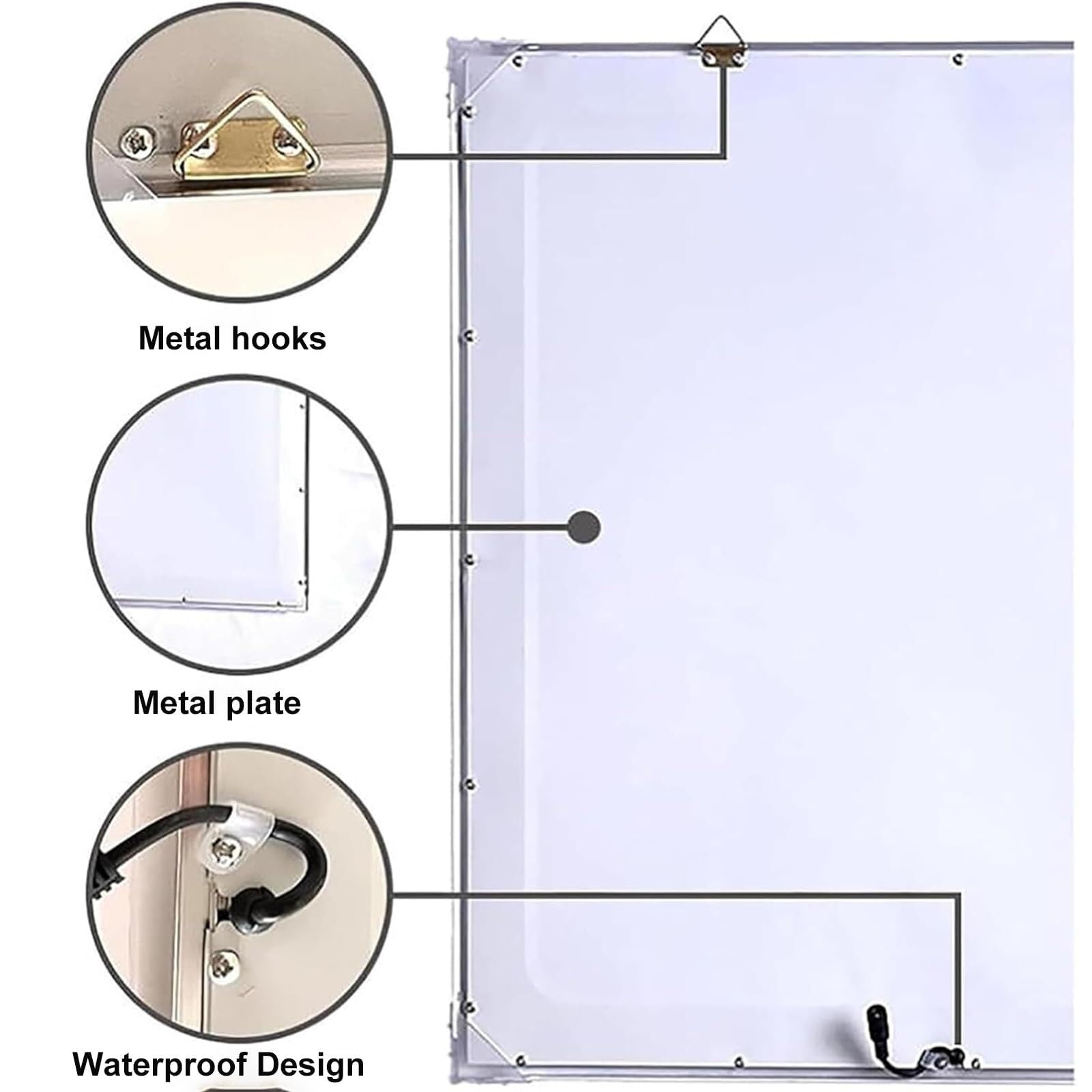 Mesa de Luz LED for Pruebas de Visión con Optometría con Control Remoto, 3 Puntos de Detección e Iluminación Uniforme, Ideal for Ópticas, Clínicas y Uso Doméstico(B)