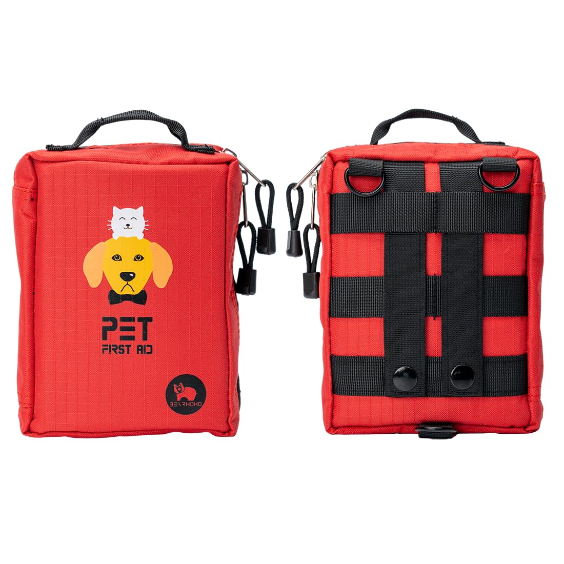 Juego de primeros auxilios para perros, gatos, conejos, mascotas, impermeable, incluye 160 unidades de equipos de primeros auxilios, cuidado del hogar y emergencias, rescate de emergencia al