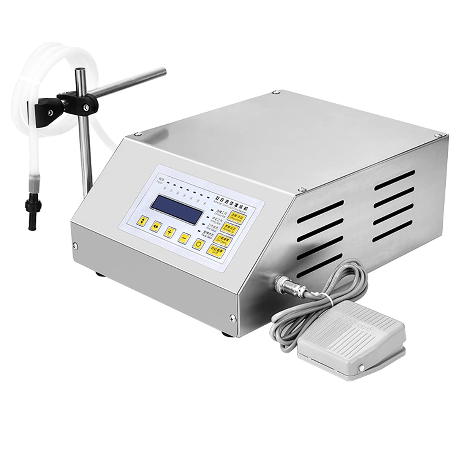 Llenadora De Líquidos, 10ml-3000ml Llenadora De Agua Digital Llenadora De Líquidos con Pedal, Llenado Automático De Líquidos, Función De Control Digital, para Beber Agua De Vino, Jugo