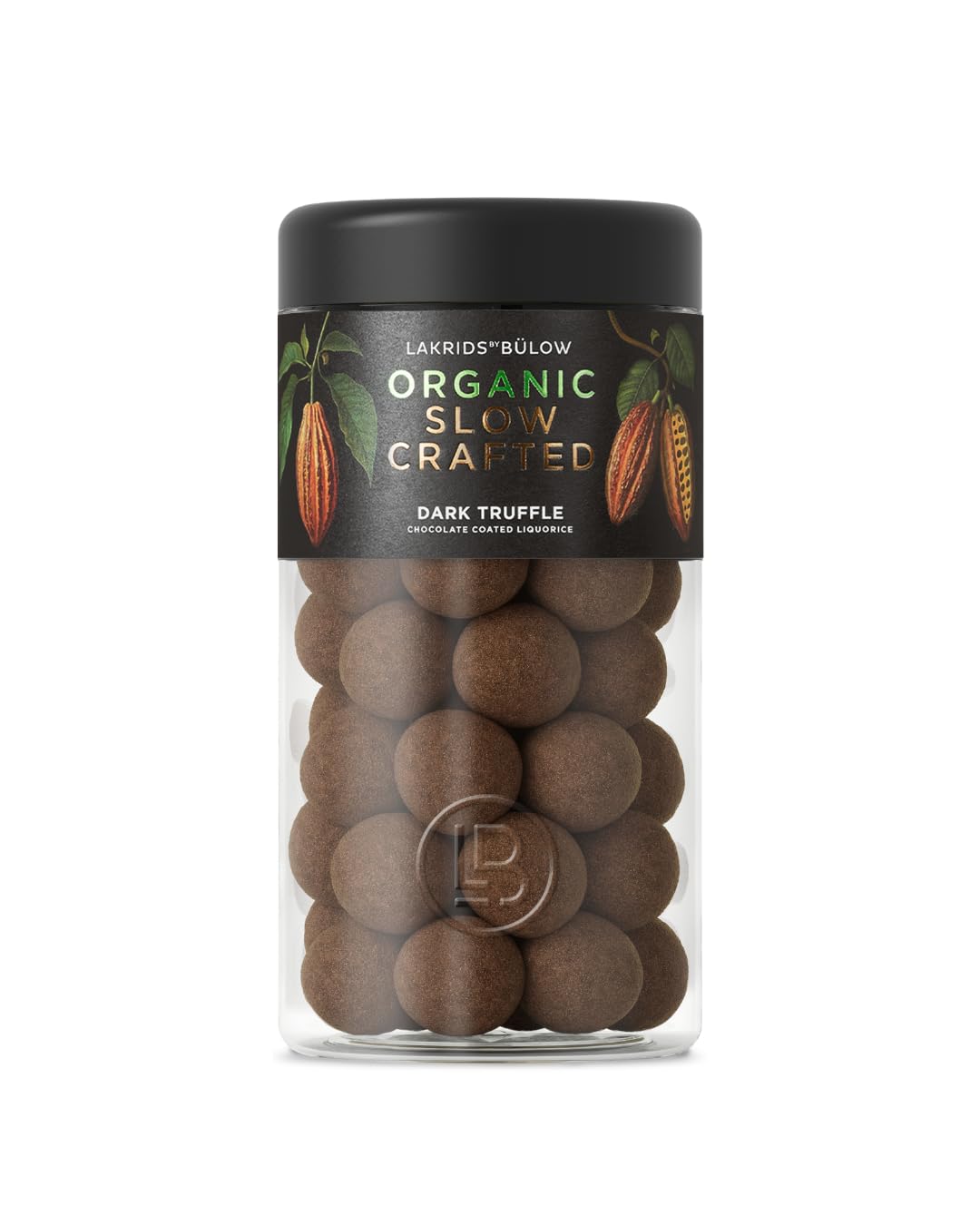 LAKRIDS BY BÜLOW - Dark Truffle - 9.35 OZ - Organic Chocolate Coated Gourmet Licorice from Scandinavia - Gluten Free & Gelatine Free - Danish Candy