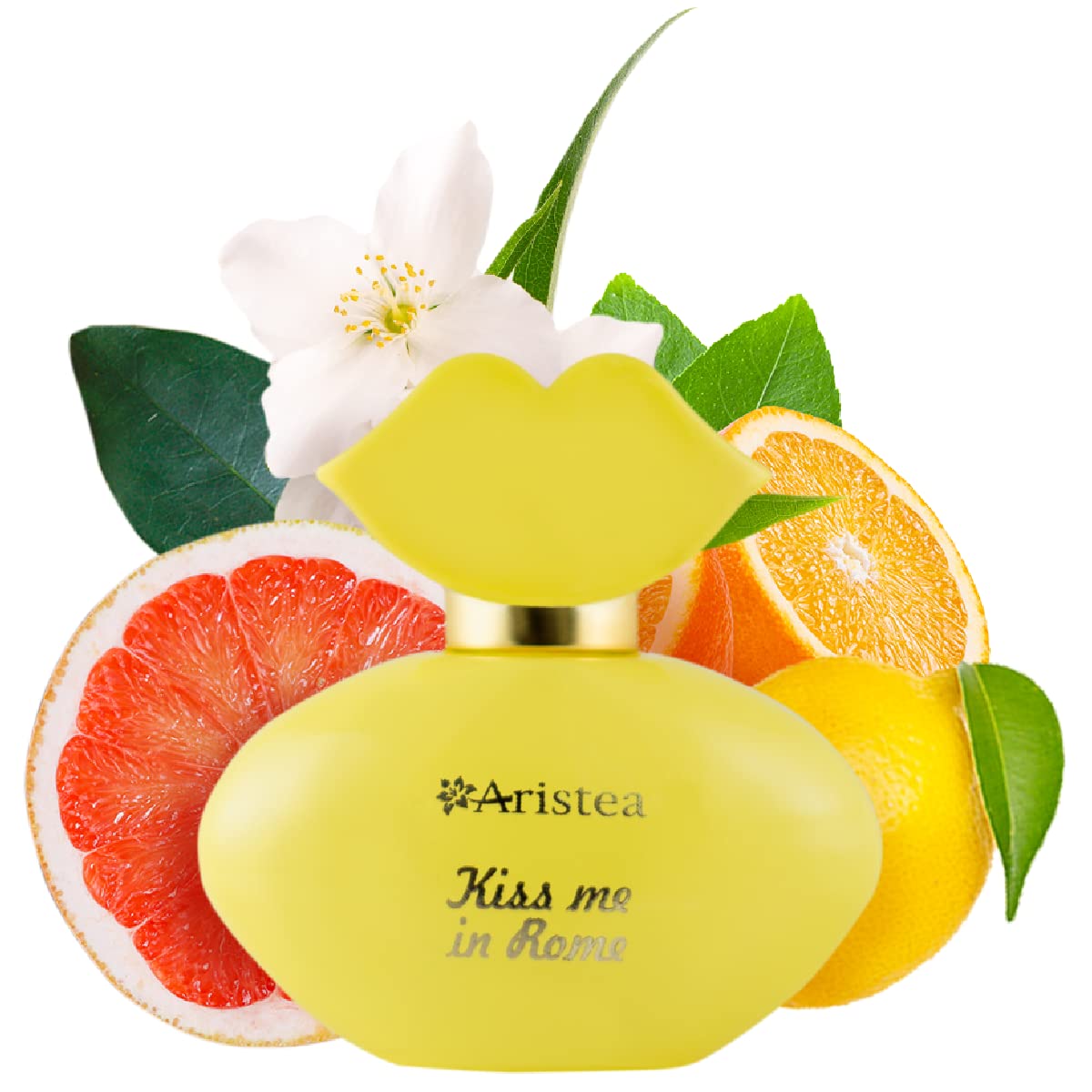 Aristea Kiss Me in Rome Girls Perfume - with Citrus, Jasmine, Rose, Vanilla and Caramel Notes - Sweet, Fresh and Long Lasting Scent - Handbag Perfume for Women and Teenage Girls, 25ml