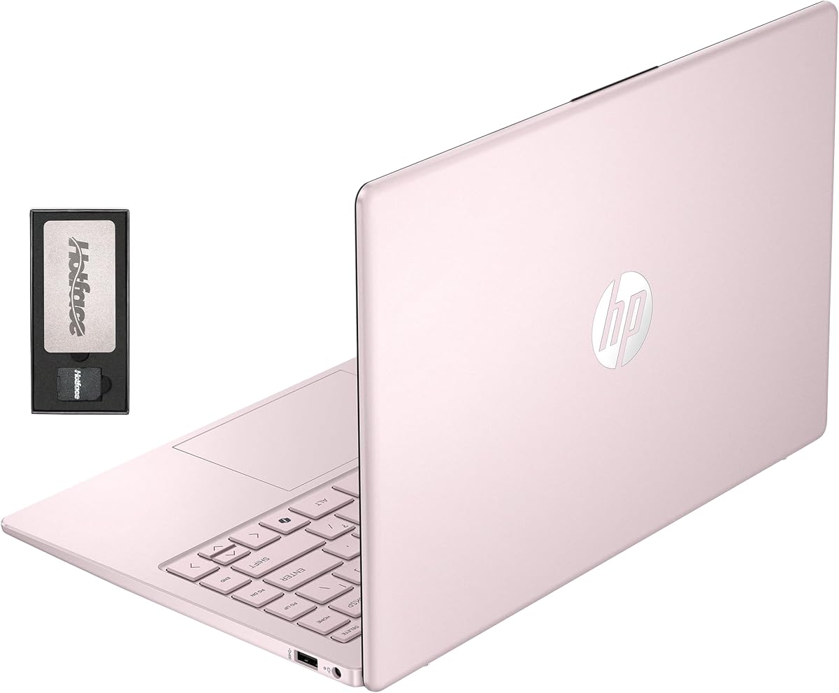 HP Stream 14" HD BrightView Laptop, Intel Celeron N150, 16GB RAM, 288GB Storage (128GB eMMC + 160GB Docking Station Set), Intel UHD Graphics, 720p Webcam, Wi-Fi, 1 Year Office 365, Win 11 S, Pink