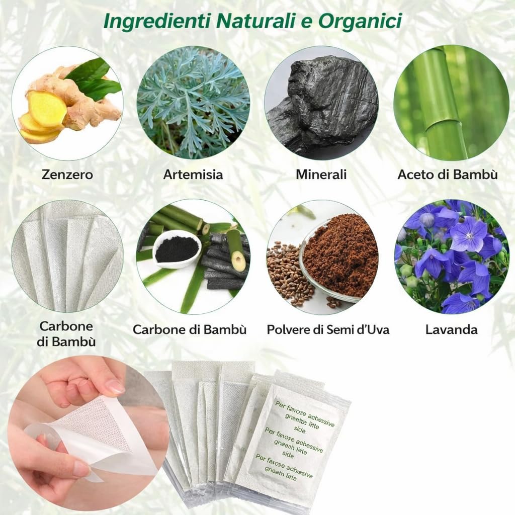 100 Pezzi Cerotti Detox Piedi, Principi Attivi Naturali Detox Per Piedi, Patch Per Il Piede Per Rimuovere Le Tossine Dal Corpo Migliorano La Circolazione, Accellera Metabolismo E Migliorare Il Sonno