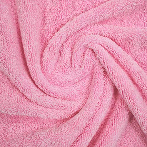 Polyte Premium Lint Free Microfiber Washcloth Face Towel, 13 X 13 In, Set Of 6 (Pink) #TOP3