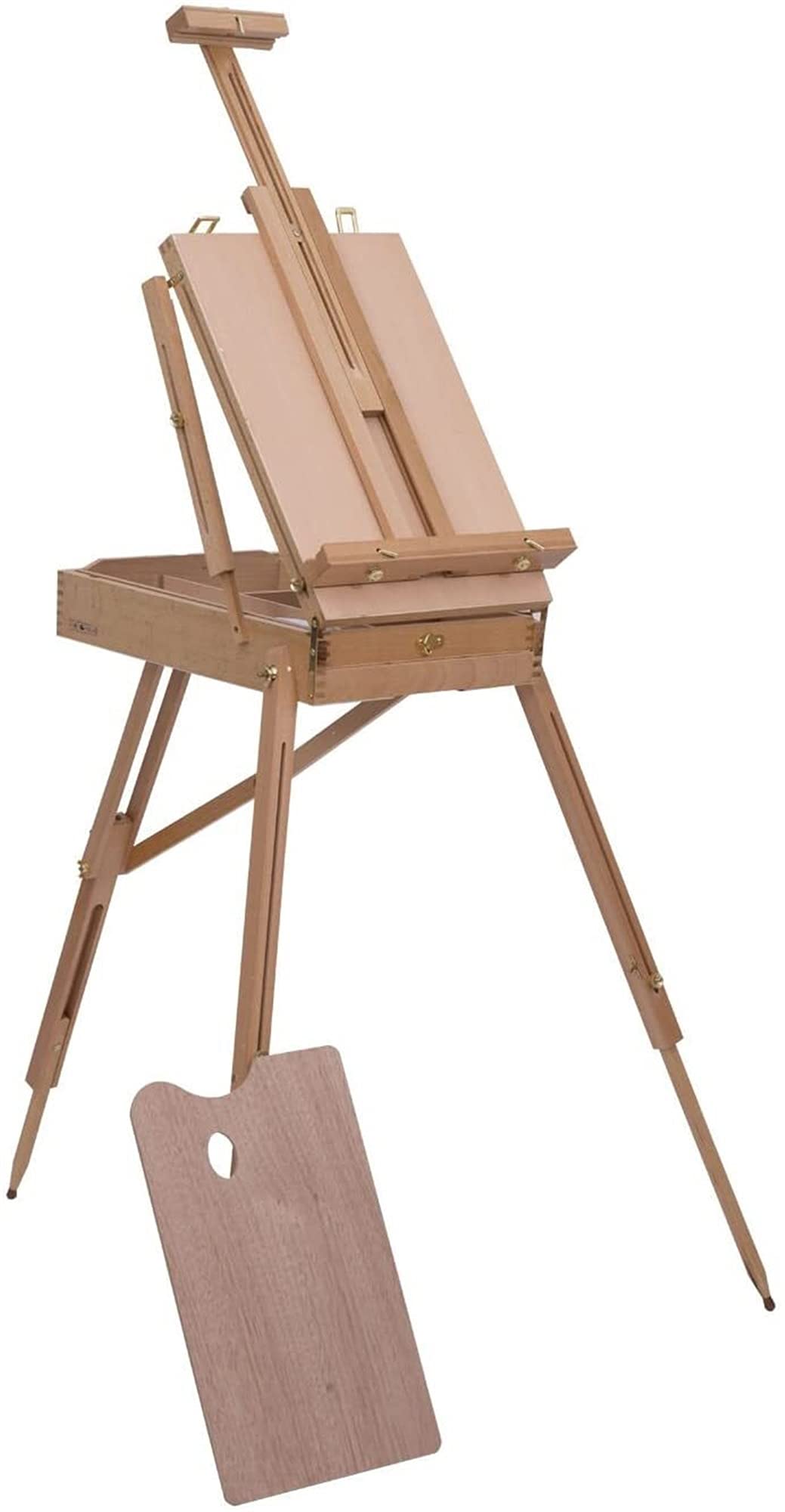 Chevalet en bois XMING : trépied d'artiste robuste et pliable pour peinture