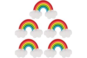 DOITOOL 5Pcs Rainbow Magnets for Home, Office, Classroom