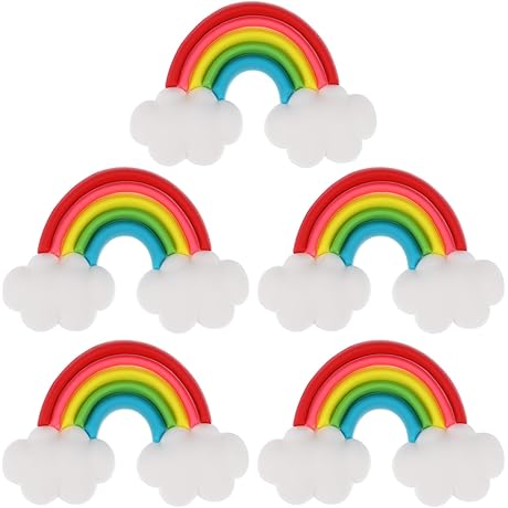 DOITOOL 5Pcs Rainbow Magnets for Home, Office, Classroom