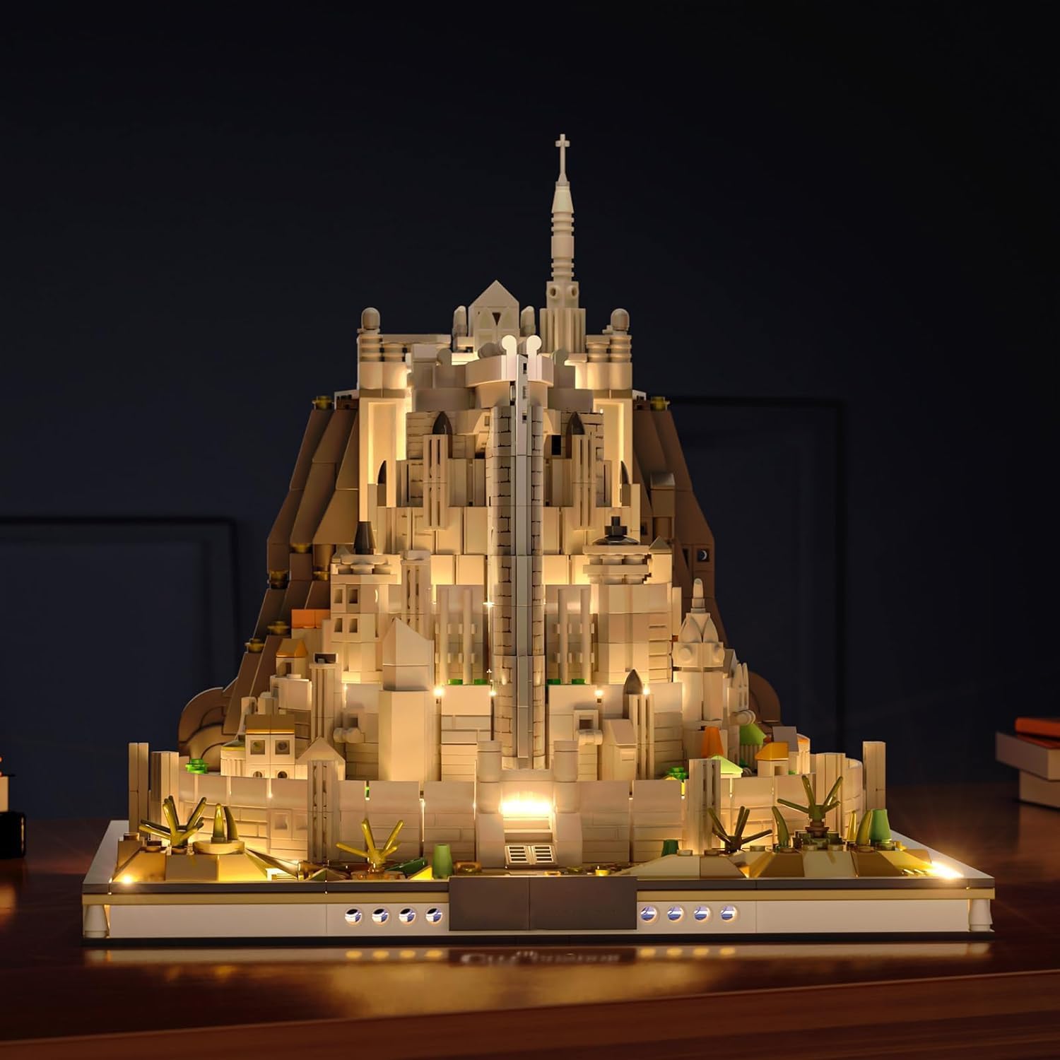 Architecture Klemmbausteine Ideas Mini Bausteinen, Film STEM Lord Magic Moc Rings deko Geschenk für Erwachsene Jungen ab 8-16+ Nicht Kompatibel Mit Lego 1680pcs