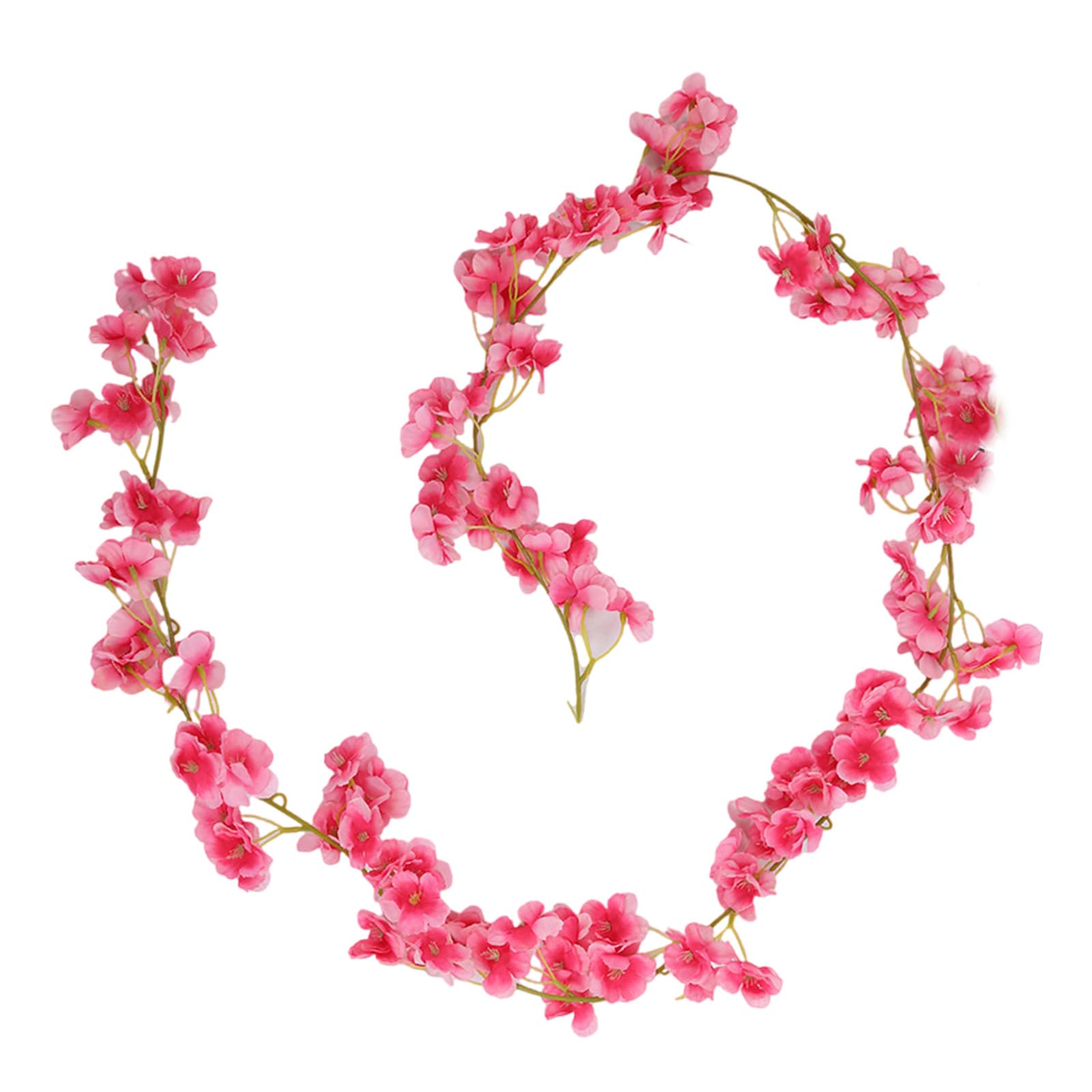 Xjdzineq Flexible Blossom Branch Realistic Petals Texture Hanging Flower Decoration for Indoor Outdoor Event 180cm Realistic Flower Blossom Vine