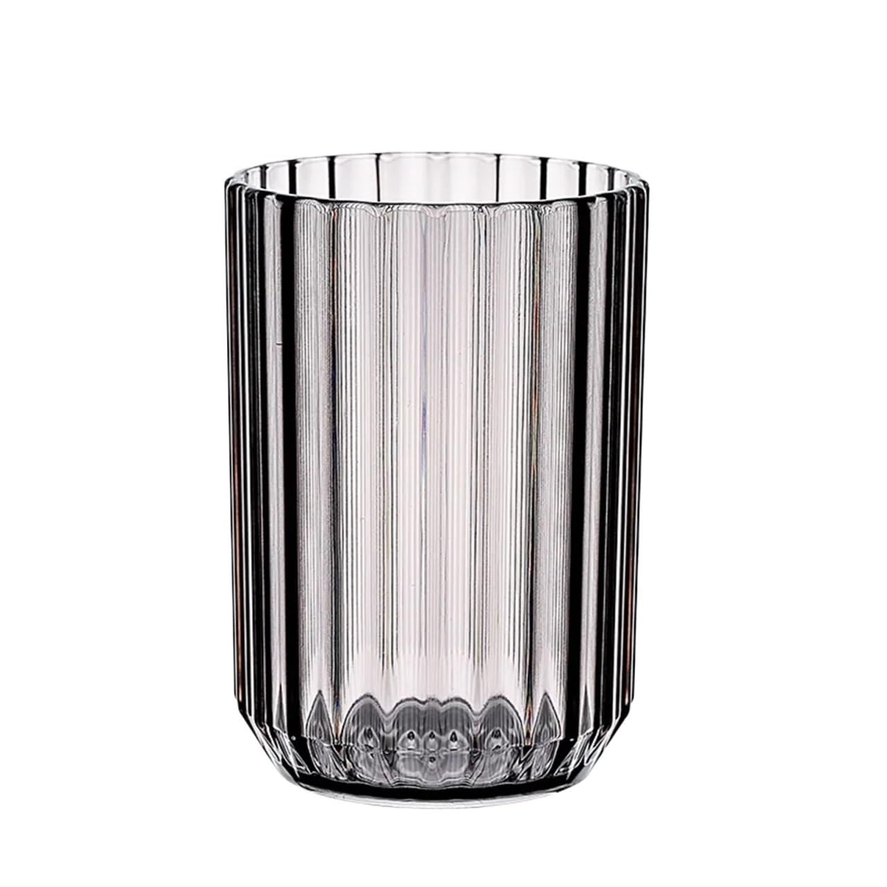3pcs Bathroom Washing Cup Home Toothbrush Cups Plastic Transparent Mouthwash For Toothpaste(Grey)