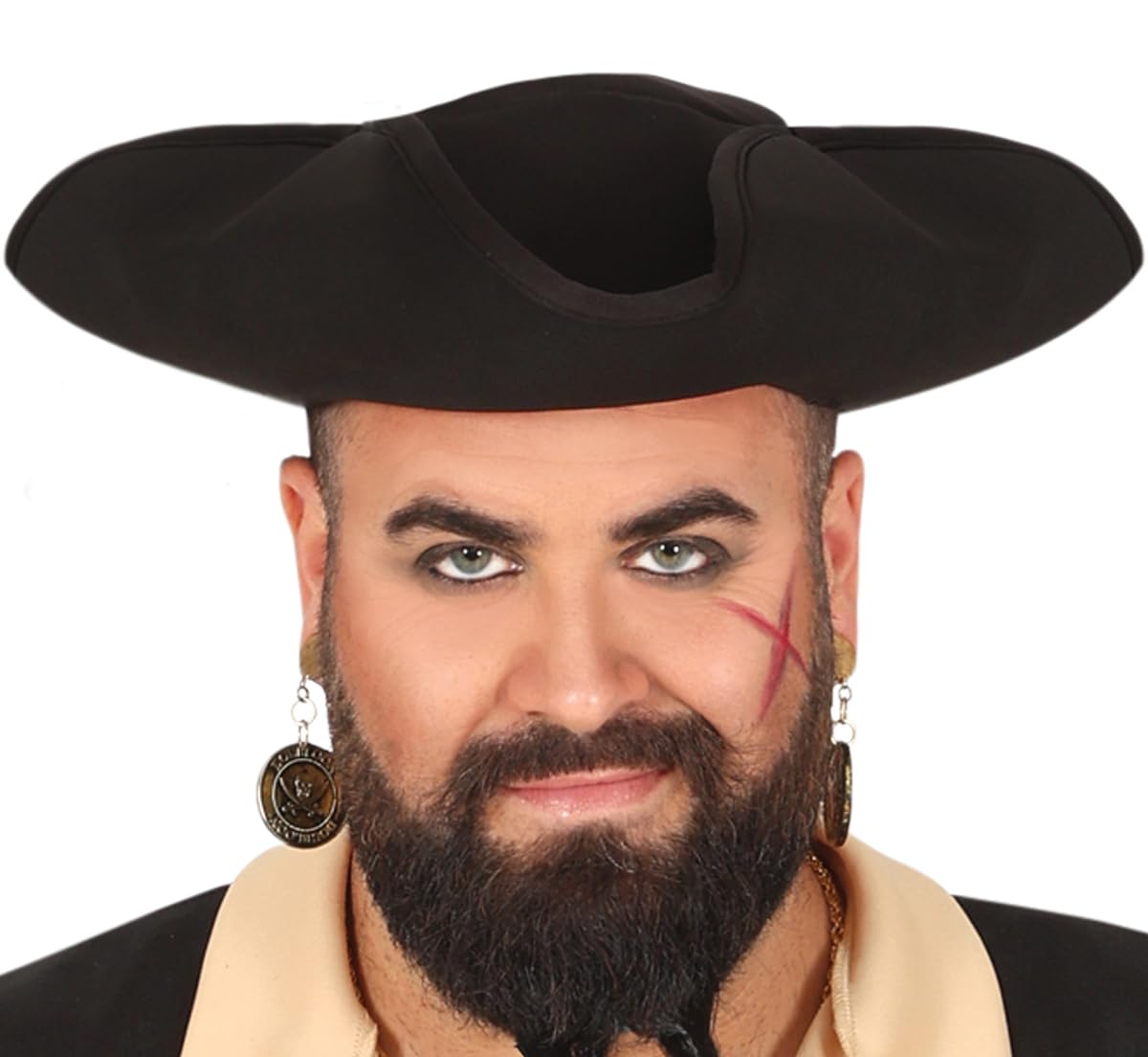 FIESTAS GUIRCA Costume da pirata da uomo con cappello da pirata da uomo con cappello da pirata