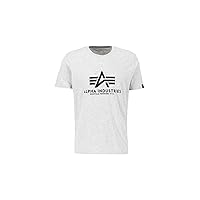 Alpha Industries Maglietta Basic Uomo White Melange