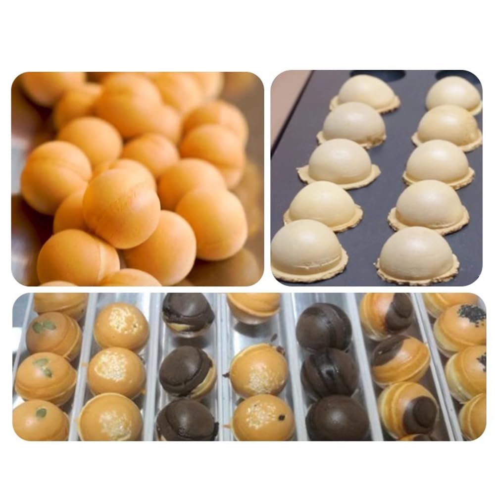 Ball Shaped Waffle Lollipop Pan Stainless Steel Commercial Cake Pop Waffle Maker Machine (voltage 110v)