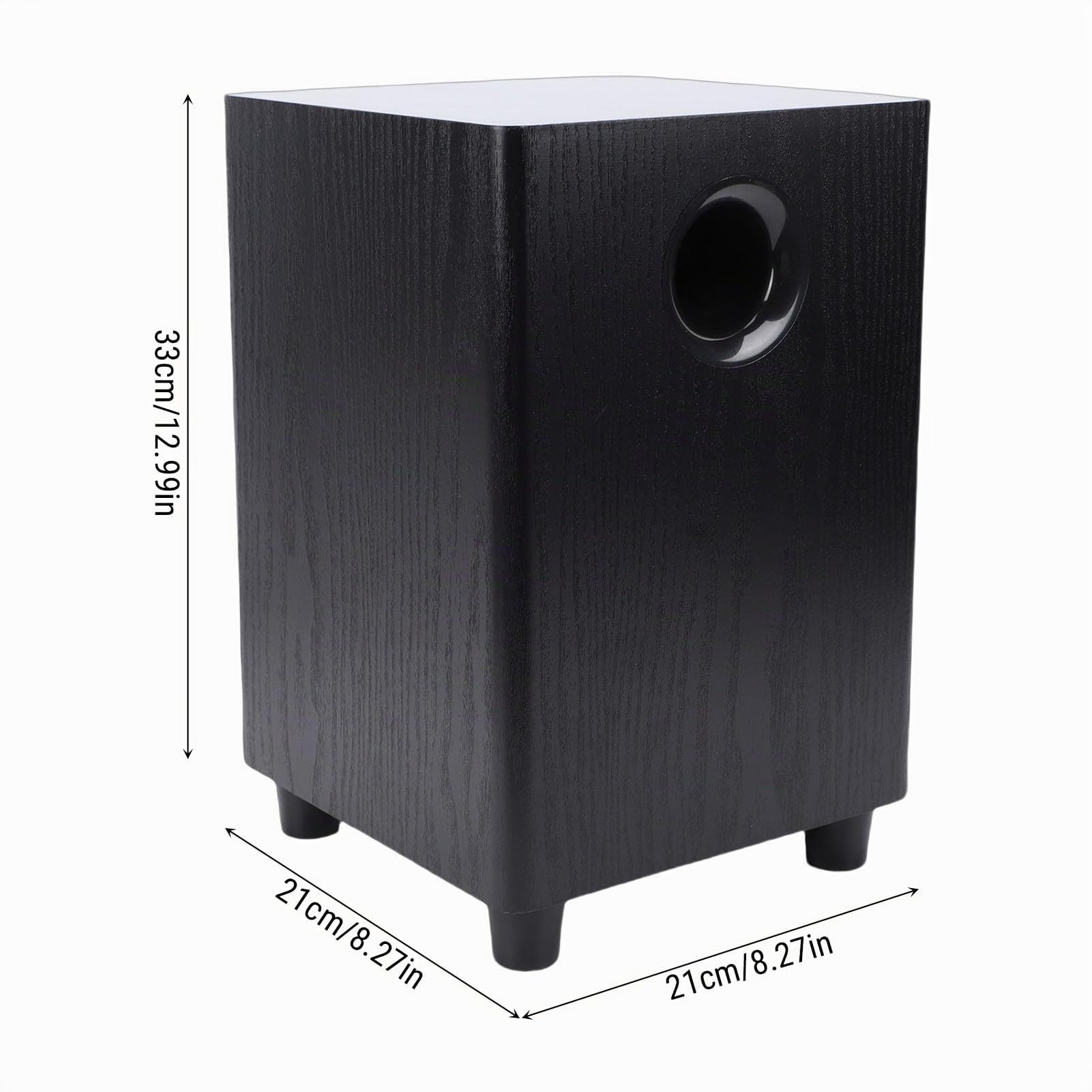 Topiky Subwoofer Passivo Indipendente da 100 W da 6,5 ​​pollici, Subwoofer Amplificato Home Audio, con Risposta Ai Bassi Profondi, per Sistemi Stereo HiFi, Home