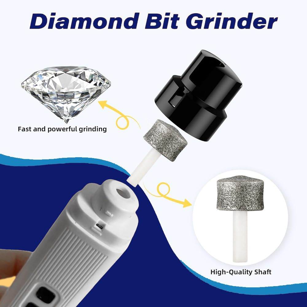 Dog Nail Grinder, Electric Pet Nail Grinder with 2 Speed Digital USB Rechargeable Dog Nail Trimmer Nail Claw Clippers with LED Lighting Quiet Paws Grooming for Large Medium Small Dogs Pet - image 3