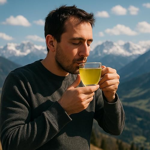Miniatura 4 de Té de jengibre, sabor a miel y limón, 20 sobres instantáneos, sabor natural y calmante a cítricos, sin cafeína, sin gluten, 12.70 onzas en total