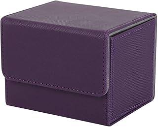 OUNONA Card Deck Box Commander Deck Box PU Leather Magnet Card Deck Case for Cards TCG CCG