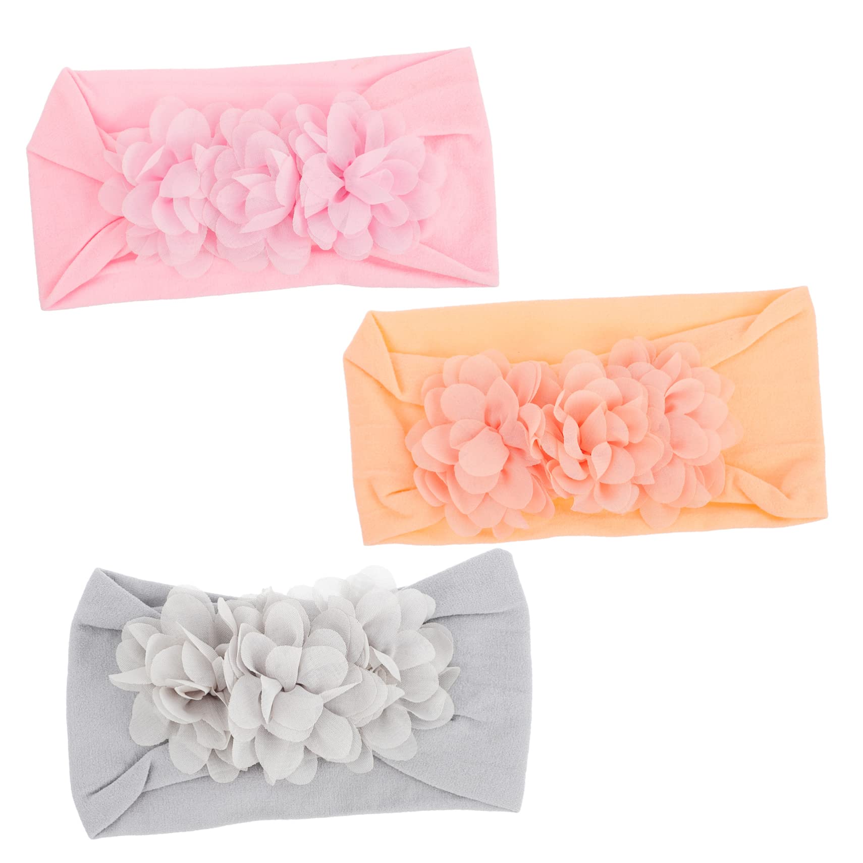 Agirlvct 7er-Set Stirnbänder Für Frauen – Rutschfeste Blumen-Stirnbänder, Verschiedene Designs, Weiß/pink