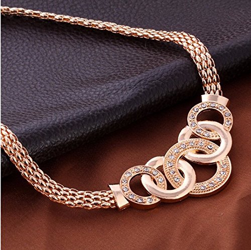 Lot De 4 Bijoux Fantaisie : Bracelet, Collier, Boucles D'oreilles, Bague - En Acier Inoxydable Et Verre - Occasion