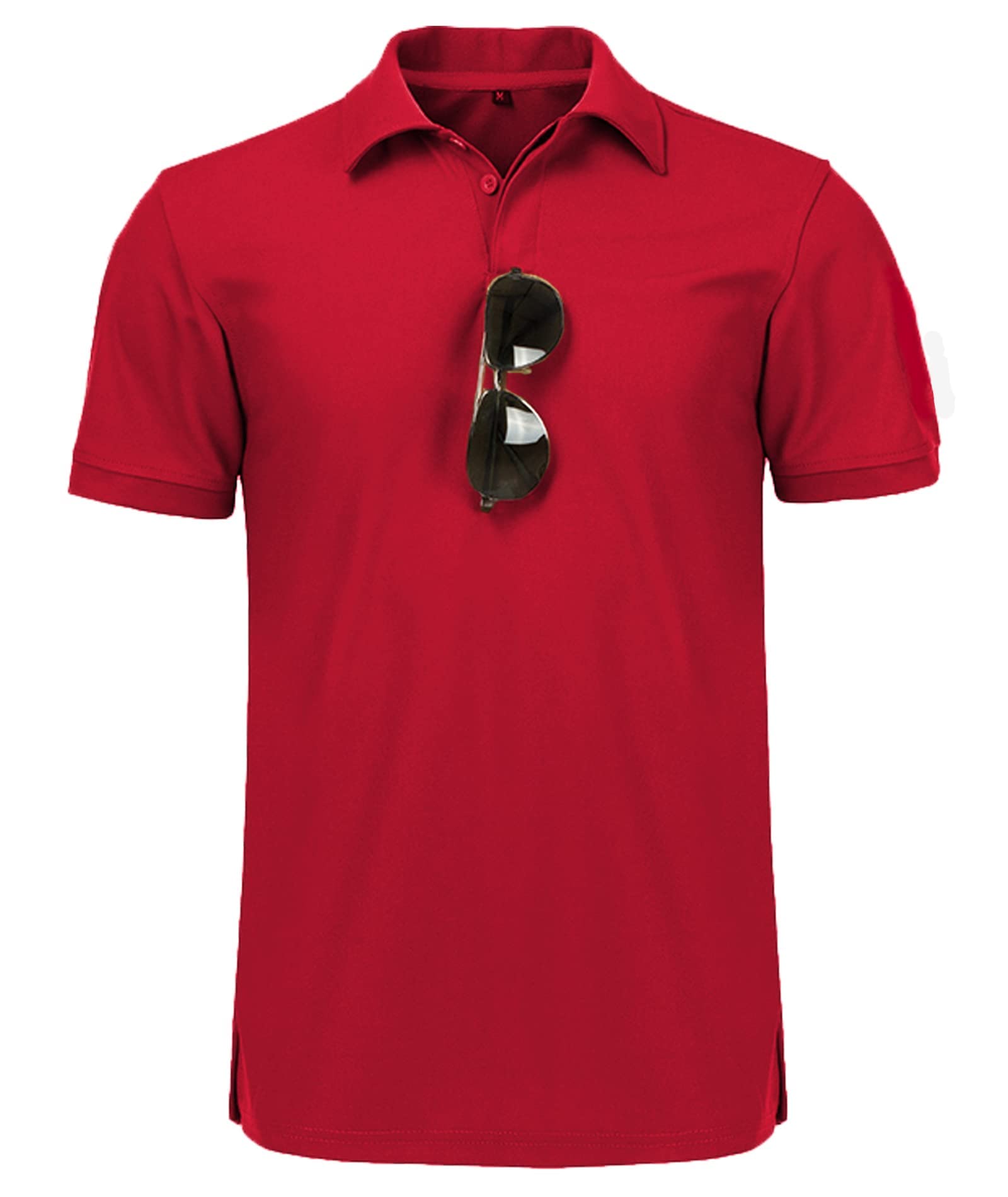 geeksport Men's Short-Sleeved Polo Shirt, Breathable, Golf Polo Shirt, Light Drying T-Shirt for Outdoor Sports Summer M-3XL - 2