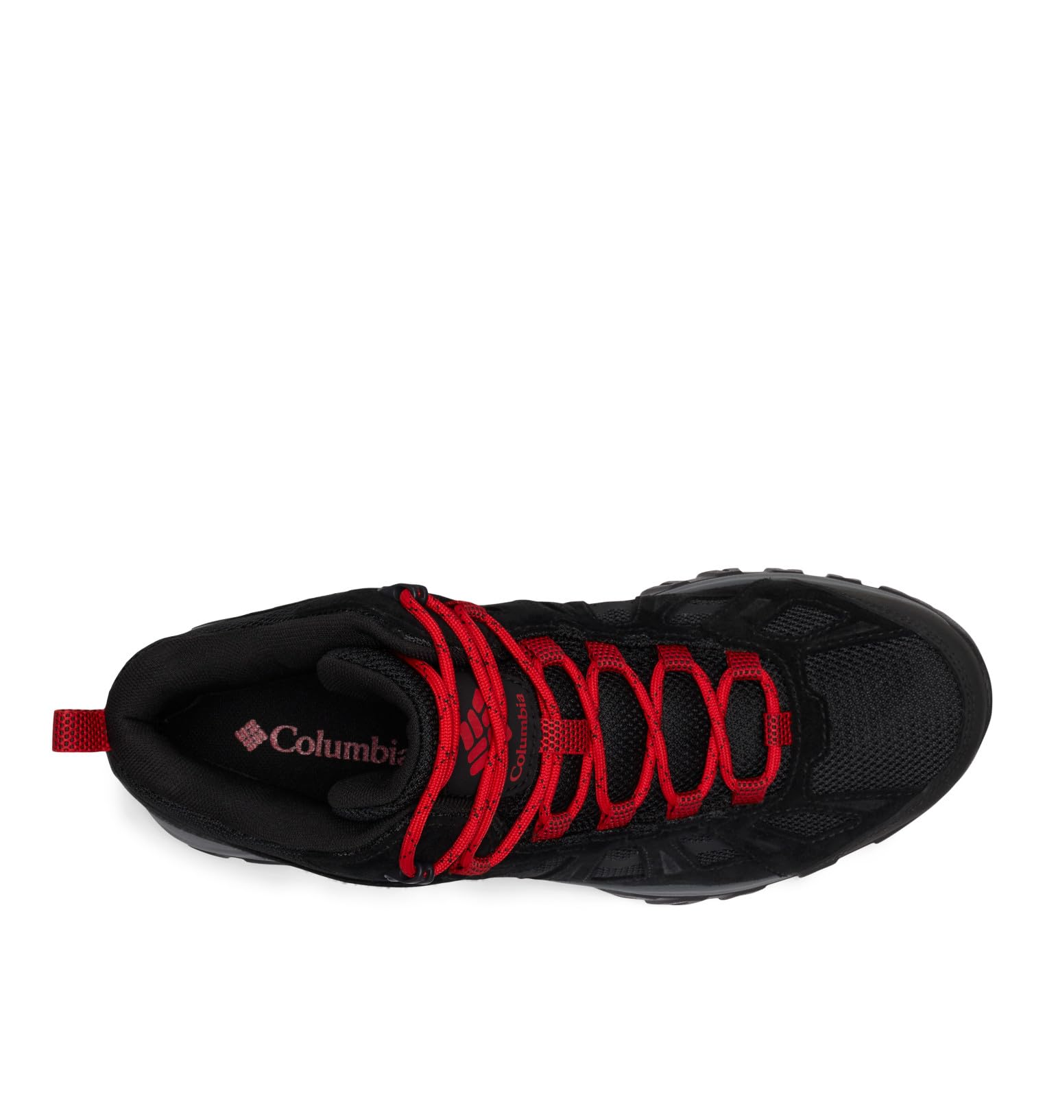 Columbia REDMOND III MID WATERPROOF Chaussures Montantes De Randonnée Et Trekking imperméables Homme, Noir (Black x Mountain Red), 42 EU