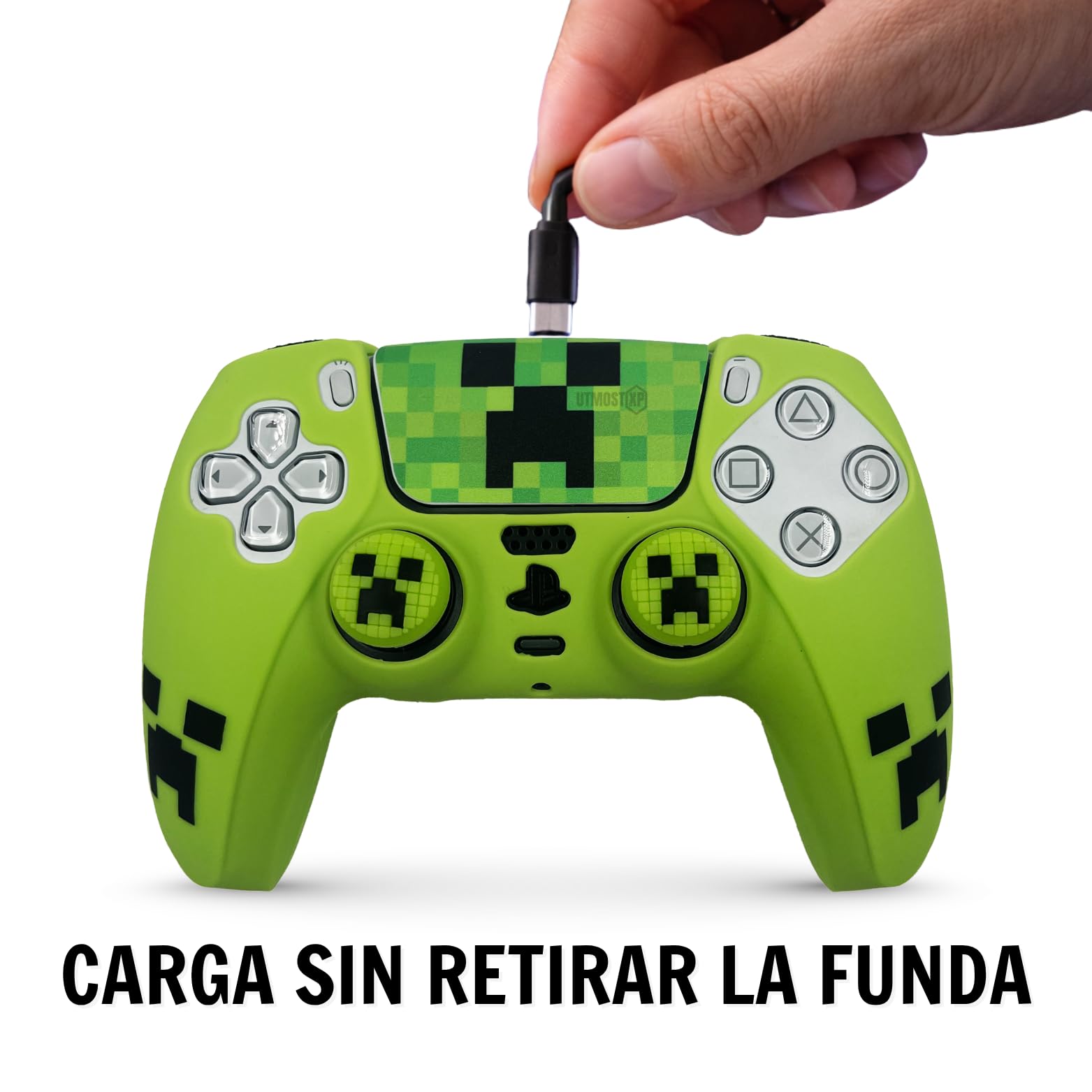 Cover Compatibile con Controller PS5 (Verde)