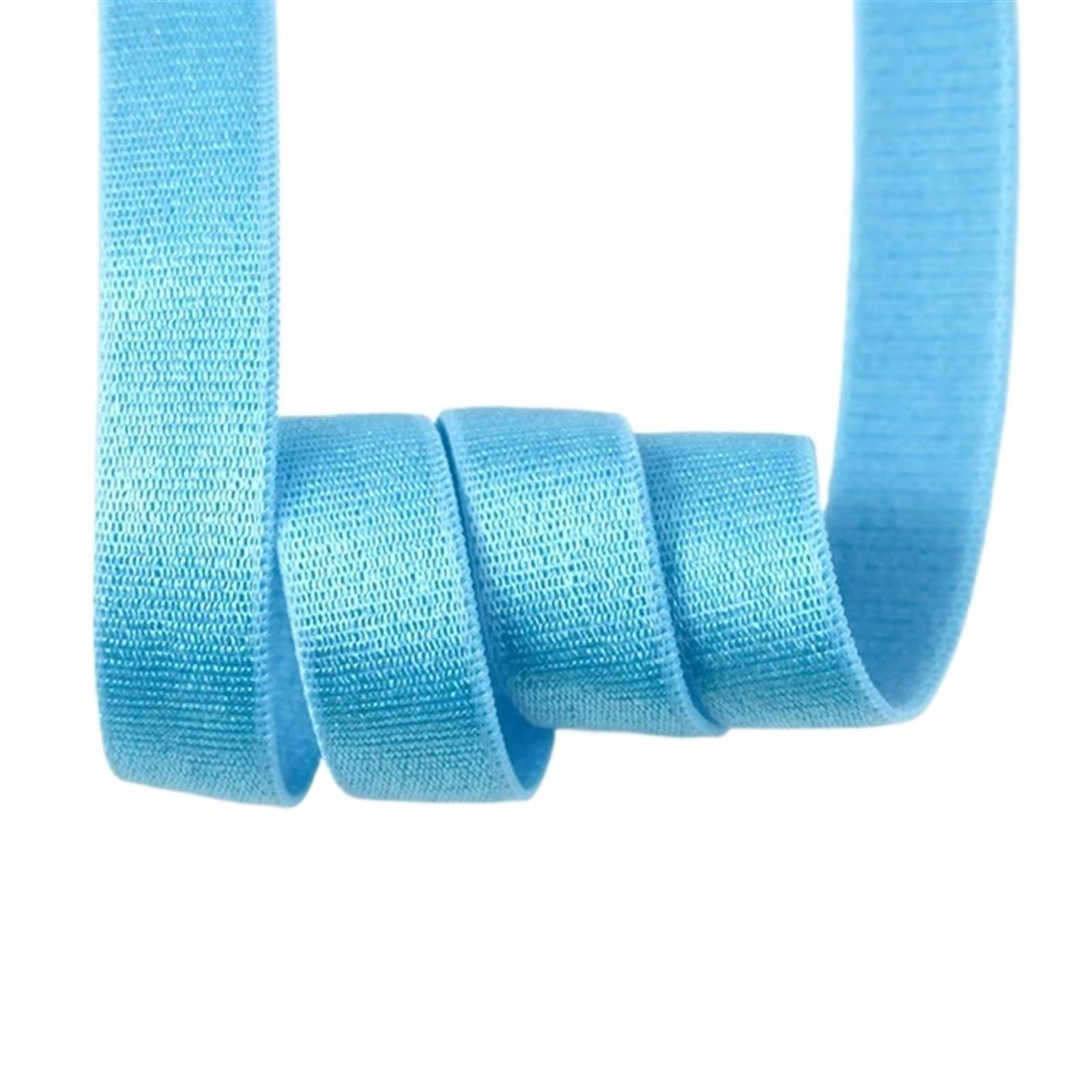 10/20/50 metri 10 mm fasce elastiche in nylon for biancheria intima reggiseno spalline elastico tracolla fai da te decorazione abbigliamento accessori da cucito Elastico Per Cucito(Sky Blue,50METERS_1