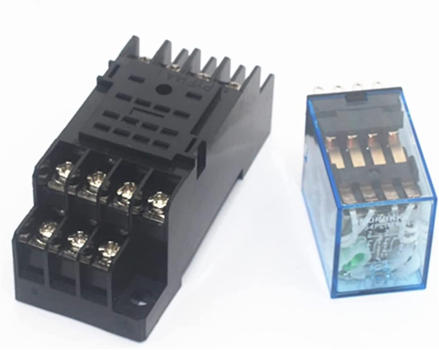 Relay 5set MY4NJ Coil AC12V AC24V DC12V DC24V DC36V AC110V AC220V HH54P 5A Miniature Electromagnetic General Purpose with Base(AC24V)