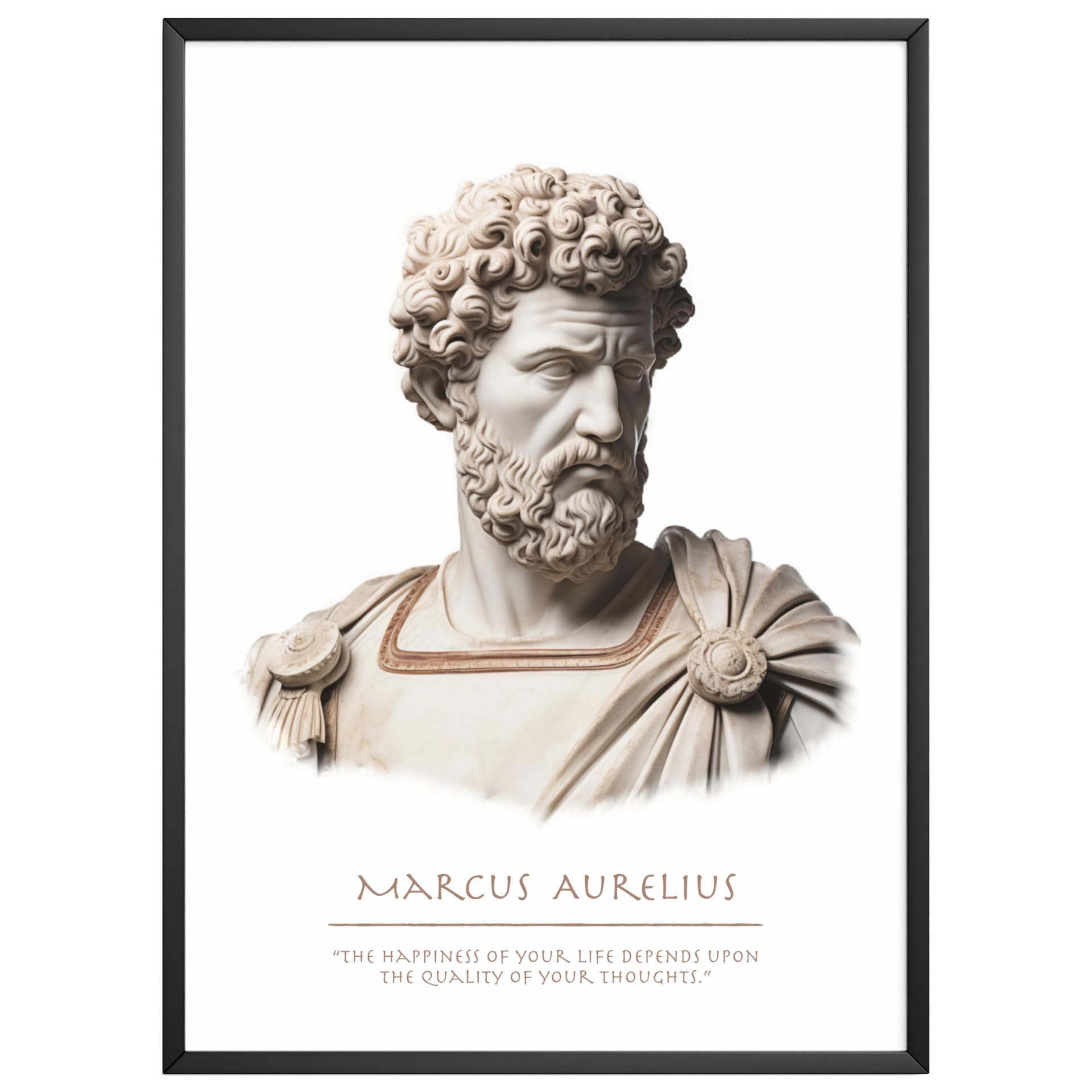 Aristoteles Motivations Poster DIN A3 - Philosophie Weisheit Wandbild FineArt Druck