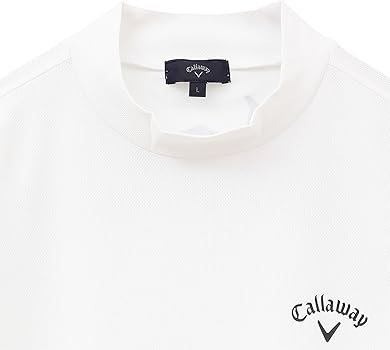 新品 キャロウェイ レッド 半袖モックネック ツアーモデル ホワイト Lサイズ 新品 キャロウェイ レッド 半袖モックネック ツアーモデル