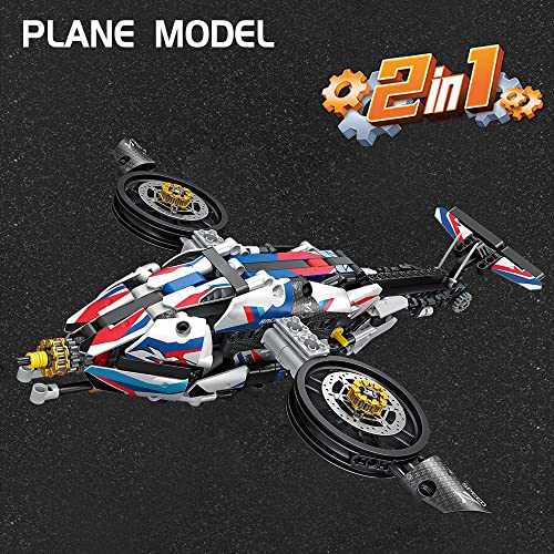 Riceblock Deformation Robot Building Toys - Deformed Motorcycle Robot Toys Building Sets For Boys Over 8 Years Old (Compatible With Lego Sets) #TOP5