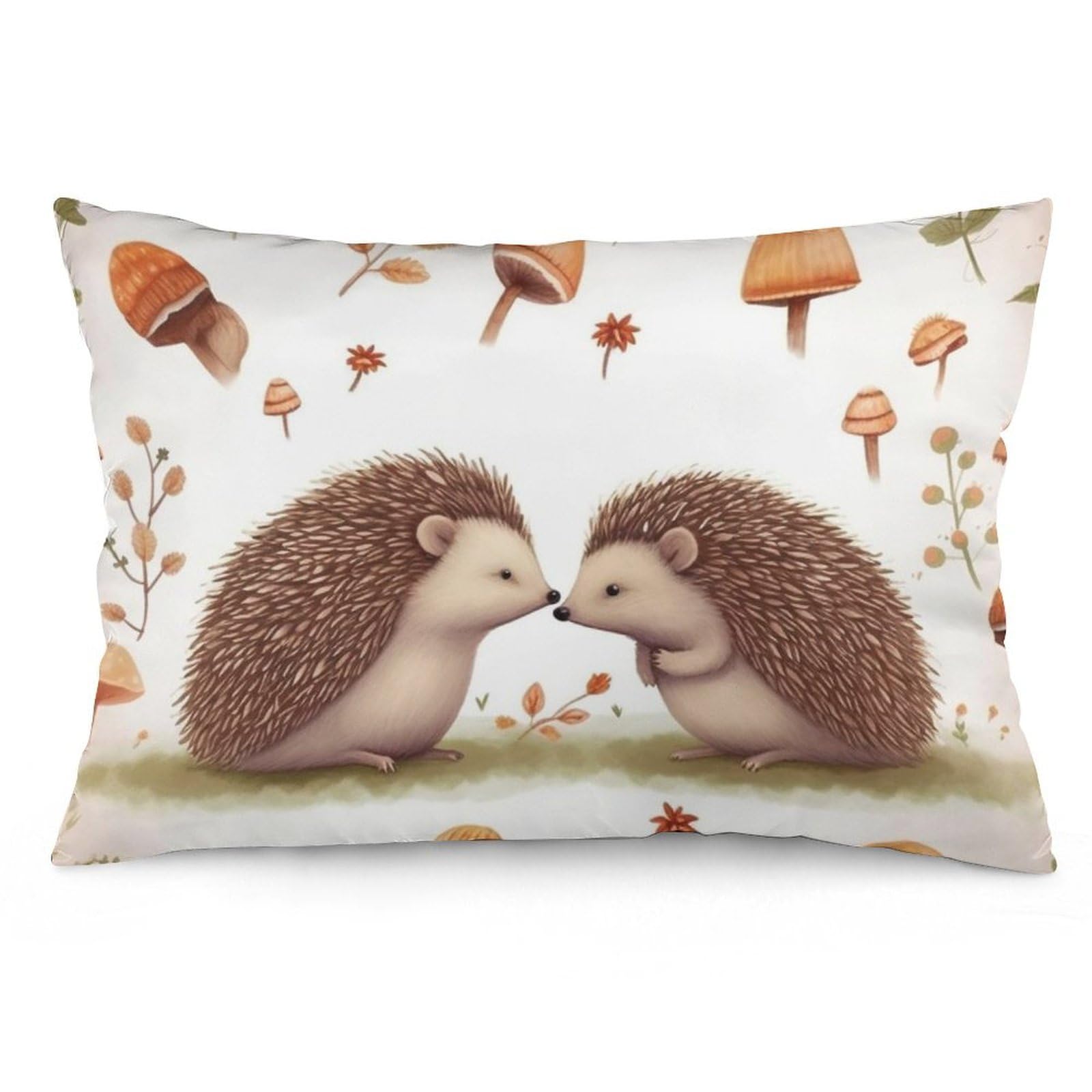 NTVOWPZO 2 Pack Decoration Throw Pillow Covers 16 "x24 Pillowcases Covers Nature Lovely Hedgehog Lovers Pillowcases Modern Farmhouse Home Decor Sofa Cushions Covers for Couch Bed Living Room