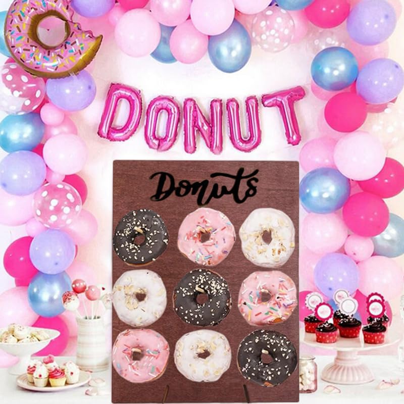 Présentoir mural pour donuts en bois durable de haute qualité pour réception chic - 4