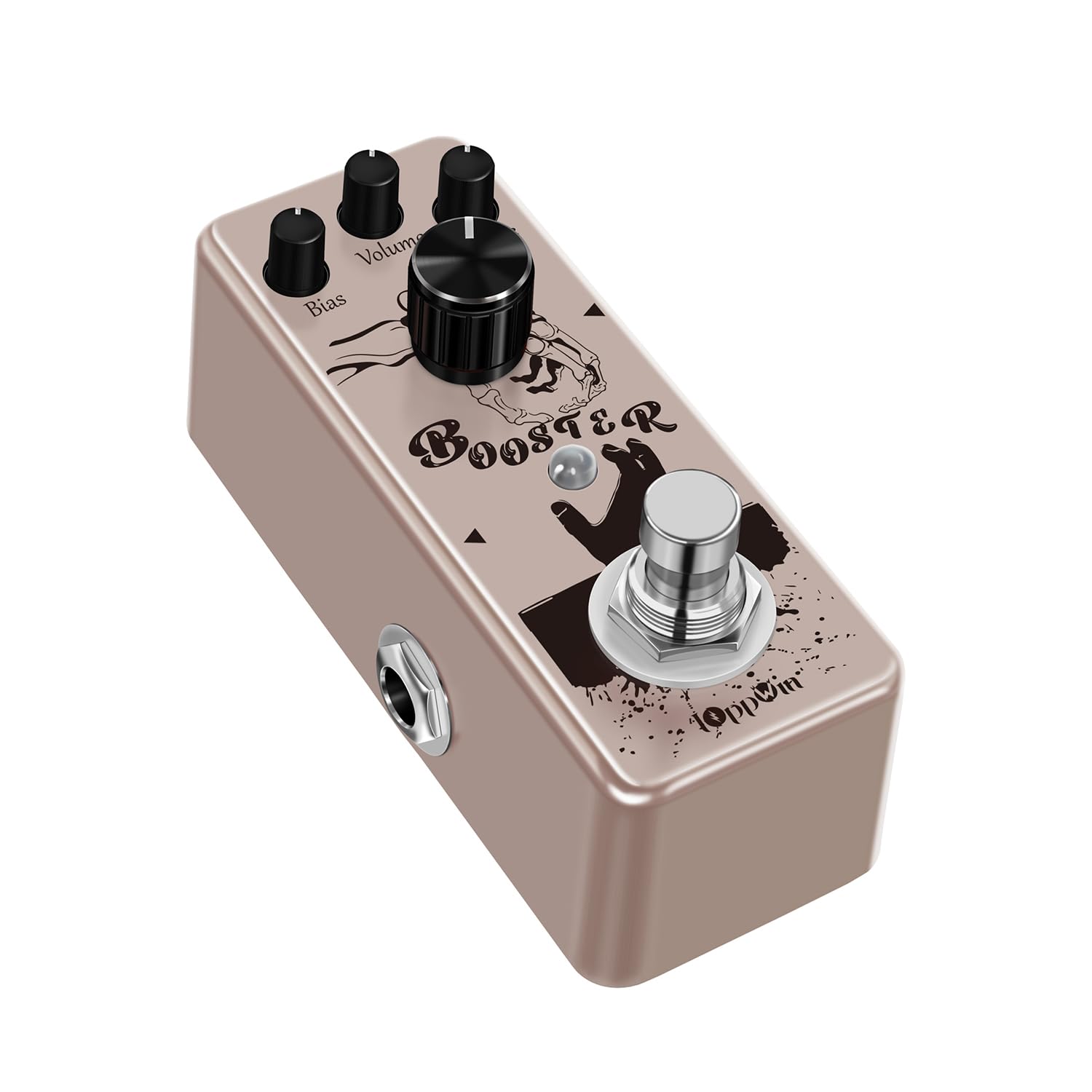 Pure Boost 20dB+ Clean Boost Pedal - ±15dB Equalizzatore a 2 bande, involucro in metallo, True Bypass per chitarra/basso