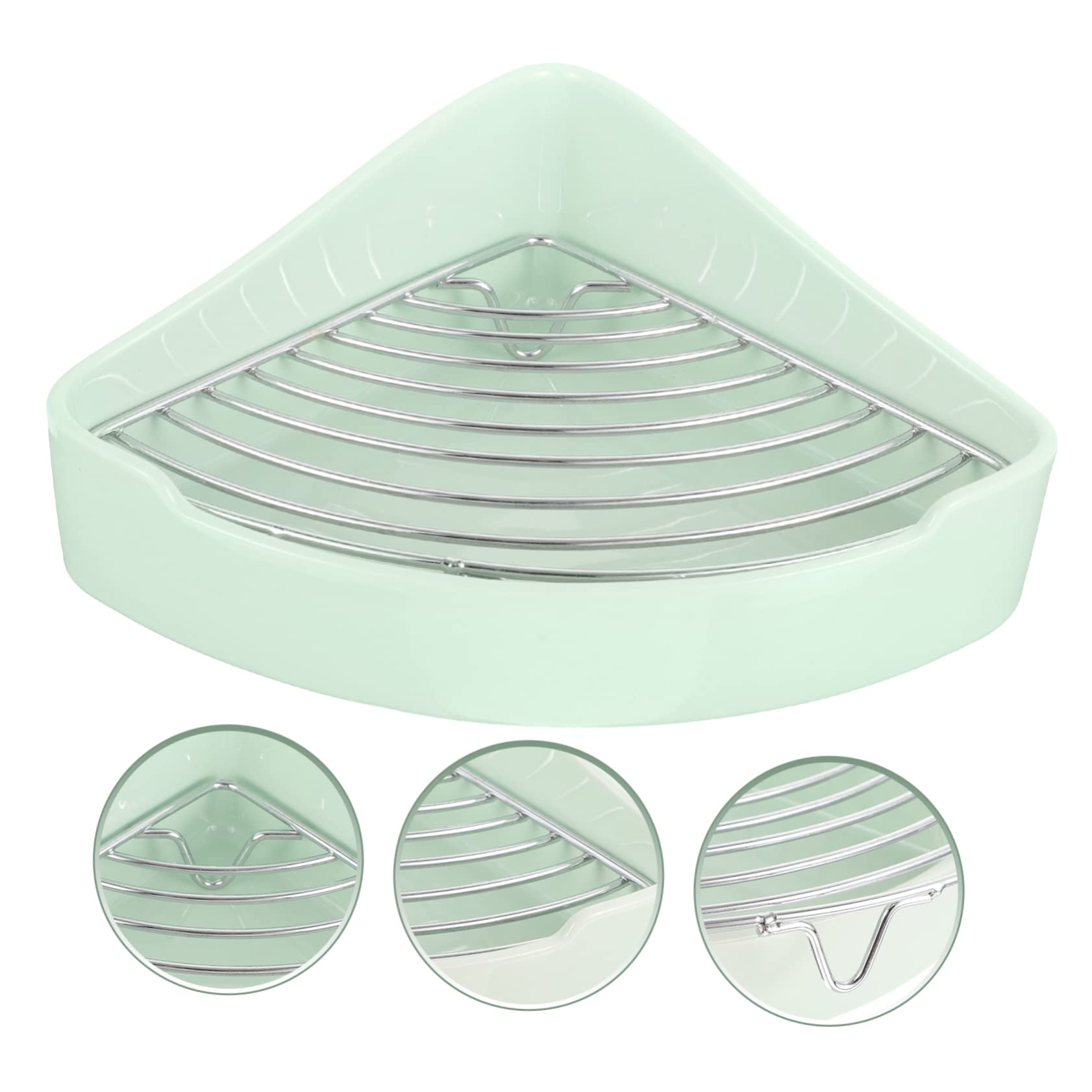 INOOMP Toilette per Piccoli Animali in Ceramica Angolare a Triangolo per Conigli e Cavie Bordi Sicuri e Smalto Interno ed Esterno, per Ufficio e Bagno