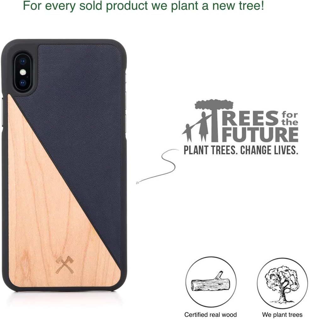 Flаѕh Sаlе Buу 1 gеt 1 Woodcessories - Real Wood Case Compatible with iPhone Xs Max, EcoCase Split (Maple/Blue) Uр Tо 50% оƒƒ Woodcessories - Real Wood Case Compatible with iPhone Xs Max, EcoCase Split (Maple/Blue)