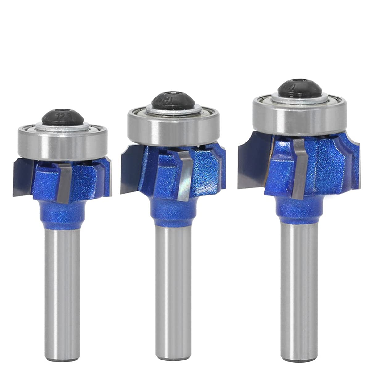 Punta per fresa arrotondata, con gambo da 6 mm, 4 denti, per legno, 051-Z4