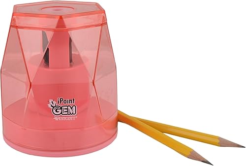 Miniatura 5 de Westcott iPoint GEM - Sacapuntas con batería, color rosa (00578)