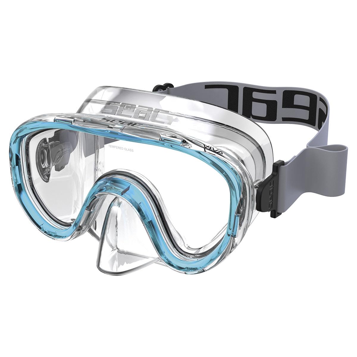 SEAC Viva, Single Lens Silicone Snorkeling Mask for Kids