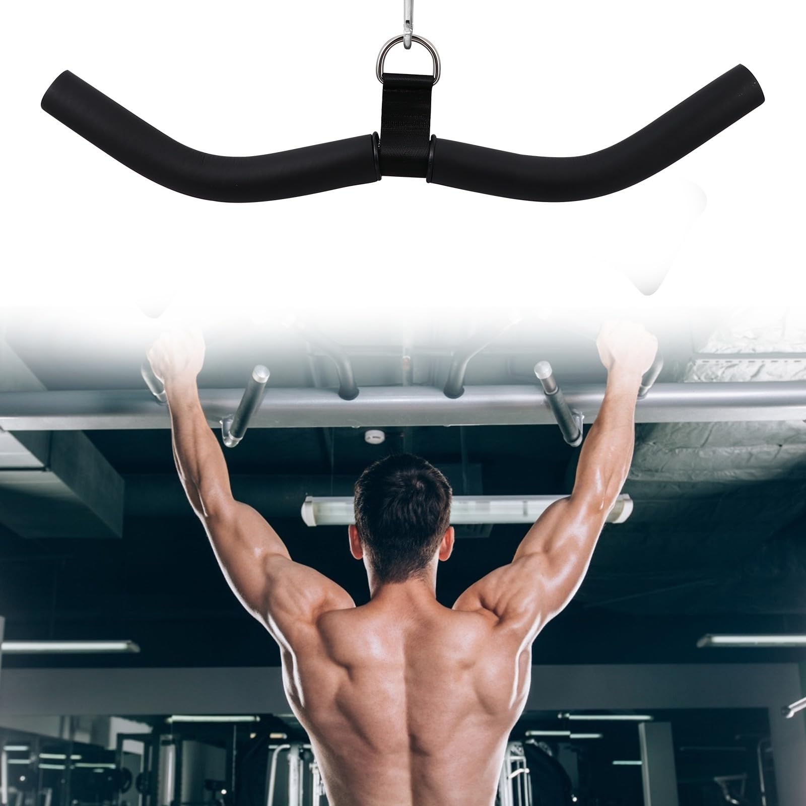 Abaodam Ergonomisch Gestaltete Gym Zughilfe aus Stahl für Schultertraining und Workout Vielseitiges Fitnesszubehör für Persönlichen Gebrauch