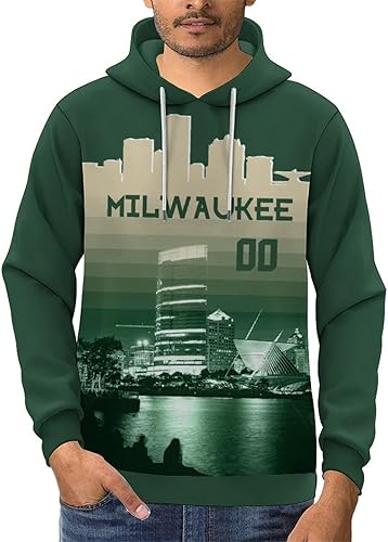 Miniatura 10 de City Nightscape - Sudadera con capucha de baloncesto para hombre, sudadera de baloncesto personalizada, color del equipo, añade nombre y número