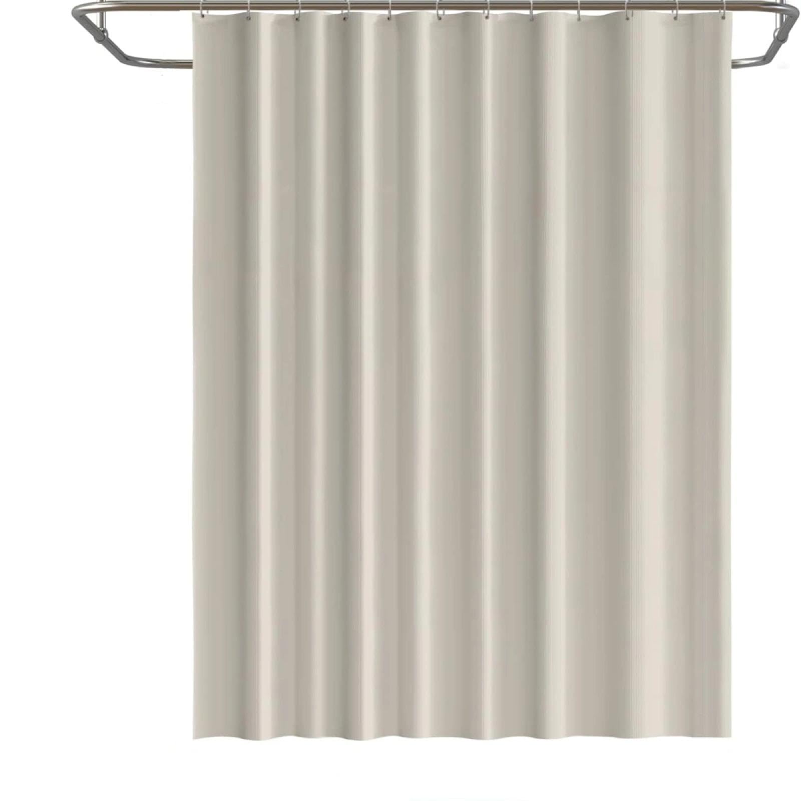 HNBFKD Shower Curtain Waterproof Bathroom Curtains with Hooks Long Bath Curtains for Bathtubs and Shower Beige Bath Screen Decor 240x160cm/94x63in(WxH)