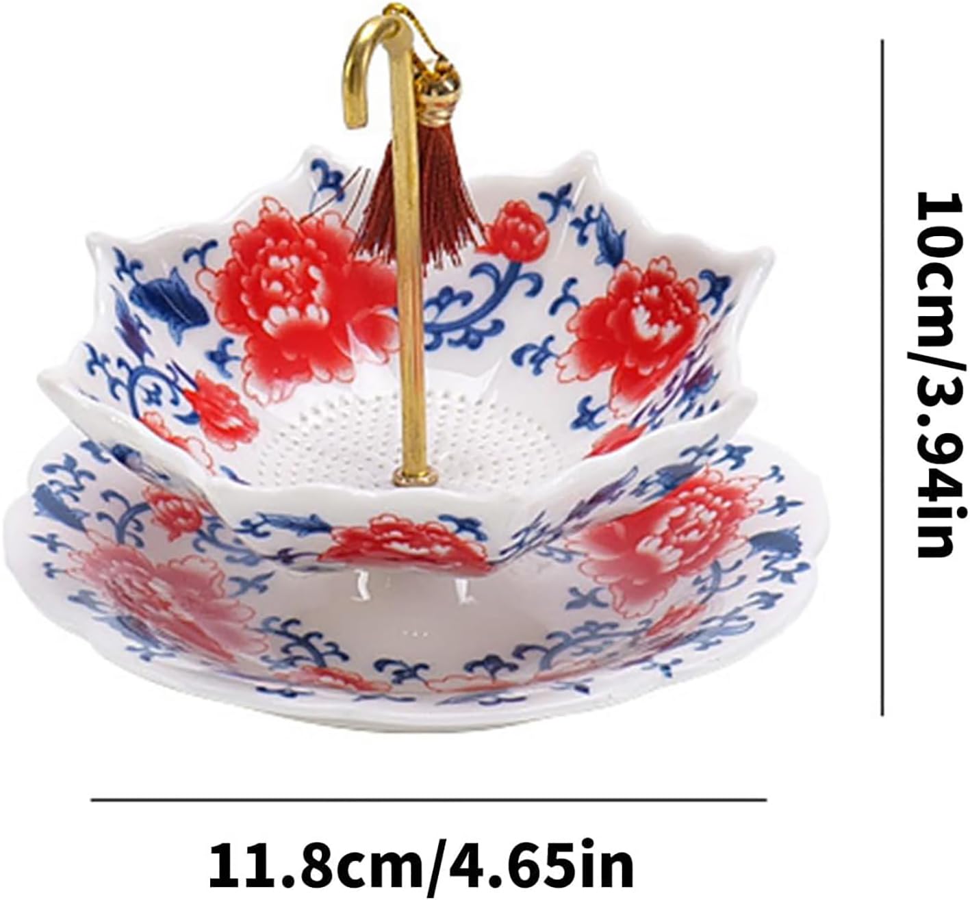 Filtro Per Tisane Umbrella, Infusore Per Tisane Umbrella, Filtro In Porcellana Con Design Girevole, Colino Per Tè Per Tazze, Mug O Teiere (A)